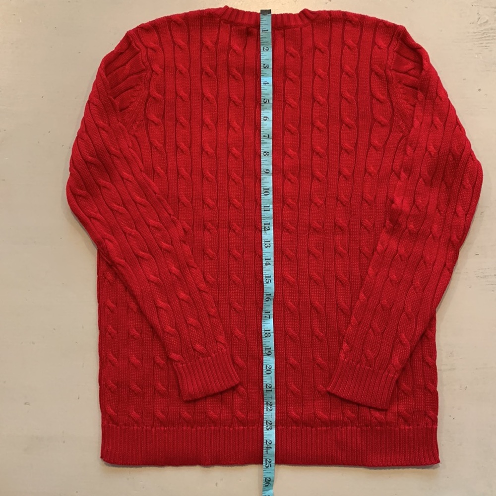 Lauren Ralph Lauren Crewneck Cable Knit Cotton Ladies Sweater NWT - Picture 6 of 7